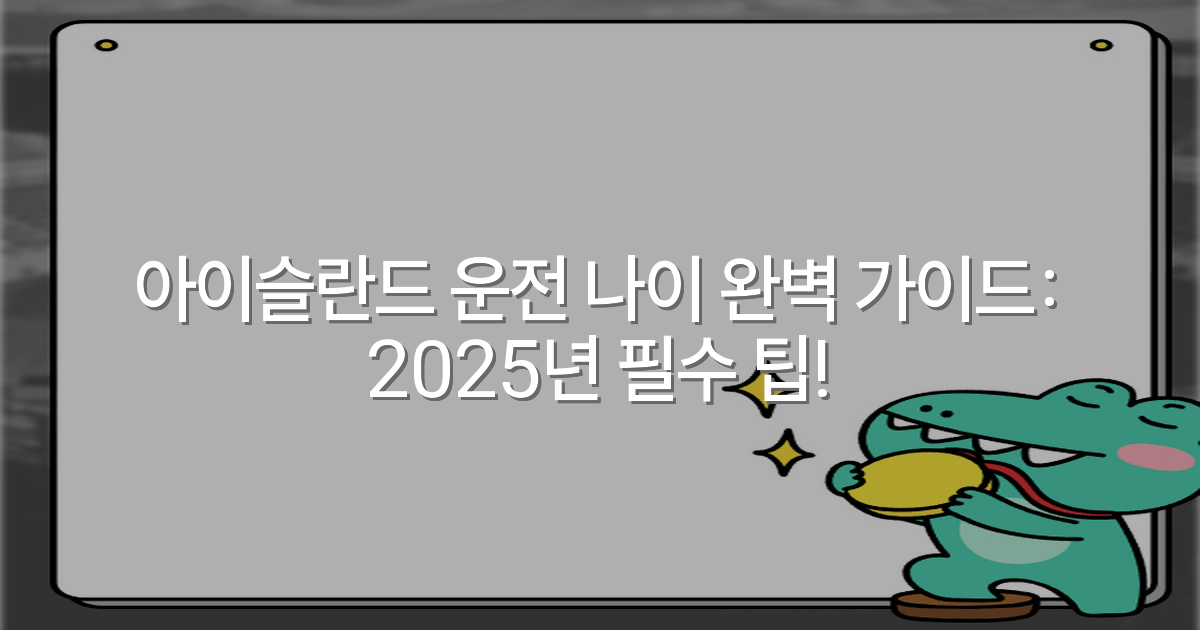 아이슬란드 운전 나이 완벽 가이드: 2025년 필수 팁!