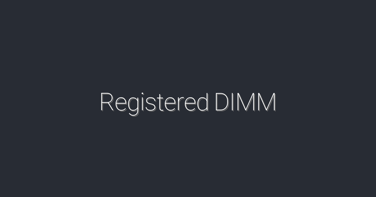 2026년, 최신 Registered DIMM 5가지 혜택과 선택법!